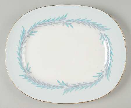 Malta Blue 13" Oval Serving Platter