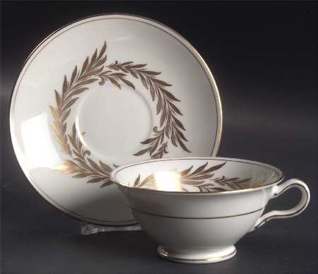Malta Gold (H4901) Footed Cup & Saucer Set