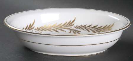 Malta Gold (H4901) 9" Oval Vegetable Bowl