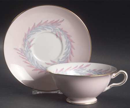 Malta Pink Footed Cup & Saucer Set