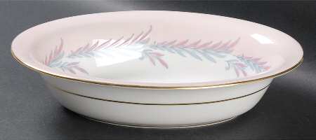 Malta Pink 10" Oval Vegetable Bowl