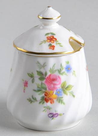 Marlow (Older, Globe Backstamp) Mustard Jar & Lid