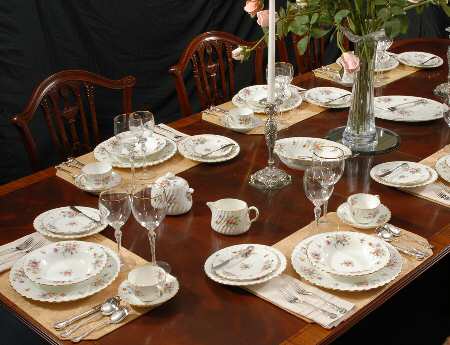 Marlow (Older, Globe Backstamp) 53 Piece Estate Set