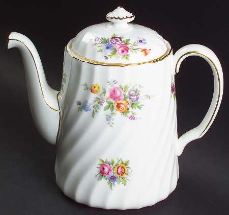 Marlow (Older, Globe Backstamp) Small Coffee Pot & Lid