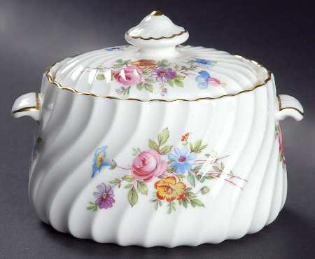 Marlow (Older, Globe Backstamp) Mini Sugar Bowl & Lid