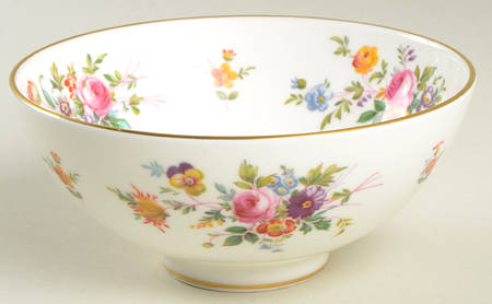 Marlow (Newer, Wreath Backstamp) Cranberry Bowl
