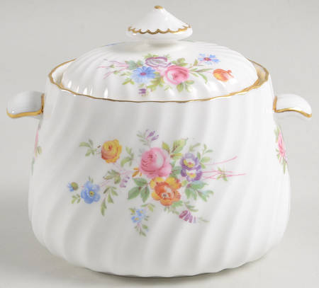 Marlow (Newer, Wreath Backstamp) Sugar Bowl & Lid