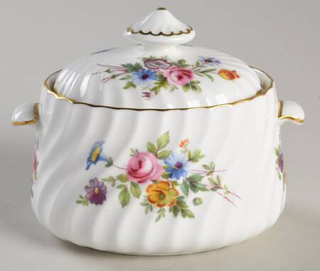 Marlow (Newer, Wreath Backstamp) Mini Sugar Bowl & Lid