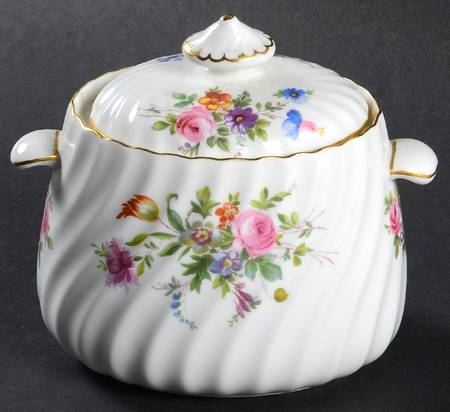 Marlow (Newer, Wreath Backstamp) Sugar Bowl & Lid