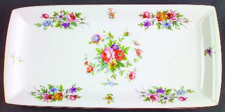 Marlow (Newer, Wreath Backstamp) Large Sandwich Tray