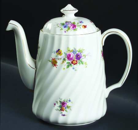 Marlow (Newer, Wreath Backstamp) Coffee Pot & Lid