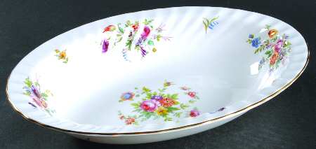 Marlow (Newer, Wreath Backstamp) 10" Oval Vegetable Bowl
