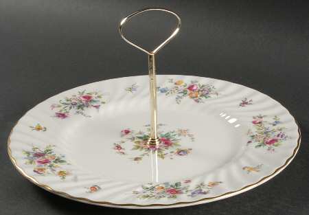 Marlow (Newer, Wreath Backstamp) Round Serving Plate with Handle (DP)