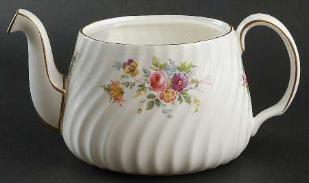 Marlow (Newer, Wreath Backstamp) Small Teapot No Lid