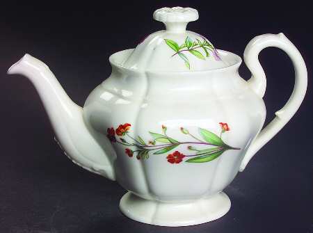 Meadow Scalloped Mini Teapot & Lid