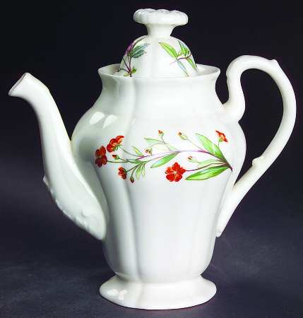 Meadow Scalloped Individual Coffee Pot & Lid