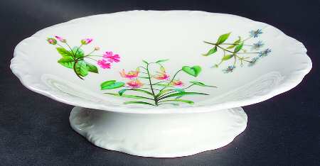 Meadow Scalloped Round Compote (Height X Width)