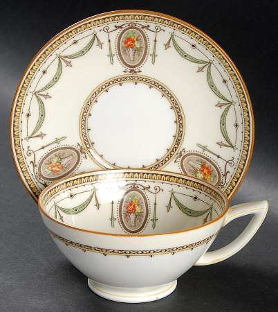 Melrose Footed Cup & Saucer Set