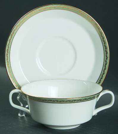 Milford Flat Cream Soup Bowl & Saucer Set