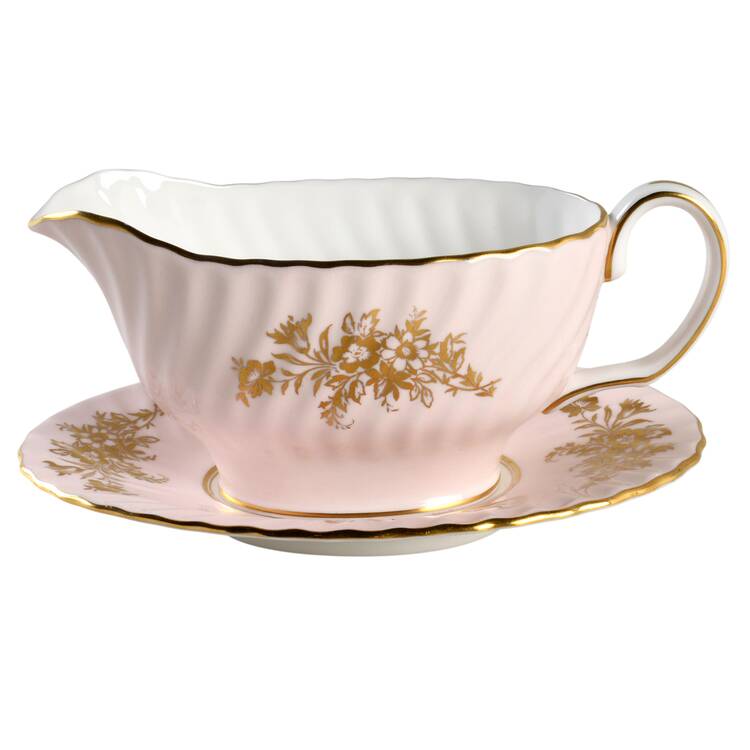 Minuet Pink Gravy Boat & Underplate