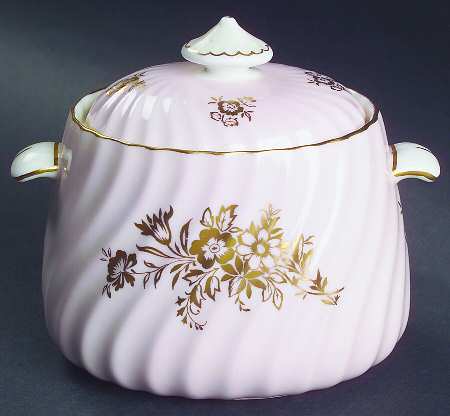 Minuet Pink Sugar Bowl & Lid