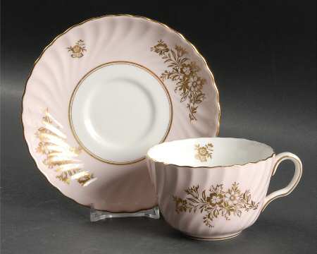 Minuet Pink Flat Cup & Saucer Set
