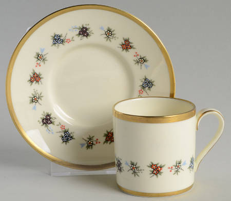 Mirabeau Flat Demitasse Cup & Saucer Set