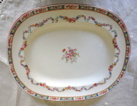 Minton Rose (Older, Smooth) 12" Rectangular Serving Platter