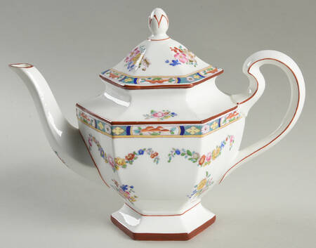 Minton Rose (Older, Smooth) Teapot & Lid