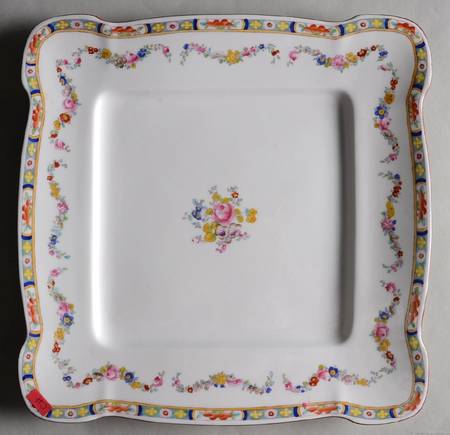 Minton Rose (Older, Smooth) 12" Square Cake Plate