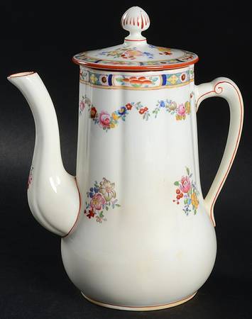 Minton Rose (Older, Smooth) Coffee Pot & Lid