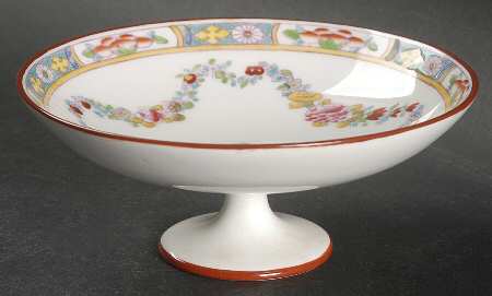 Minton Rose (Older, Smooth) Round Compote (Height X Width) by Minton