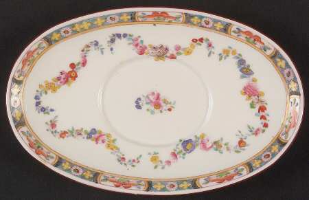 Minton Rose (Older, Smooth) Underplate for Gravy Boat