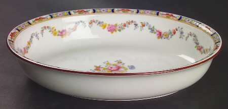 Minton Rose (Older, Smooth) 9" Oval Vegetable Bowl