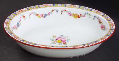Minton Rose (Older, Smooth) 8" Oval Vegetable Bowl
