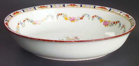 Minton Rose (Older, Smooth) 8" Oval Vegetable Bowl