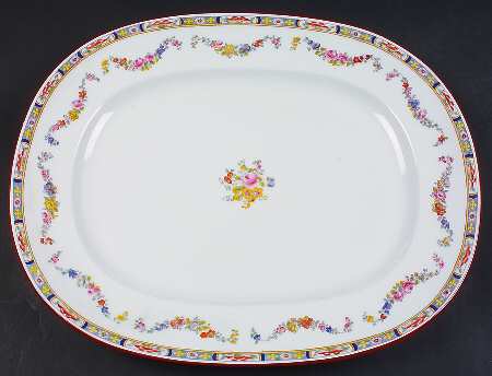 Minton Rose (Older, Smooth) 16" Rectangular Serving Platter
