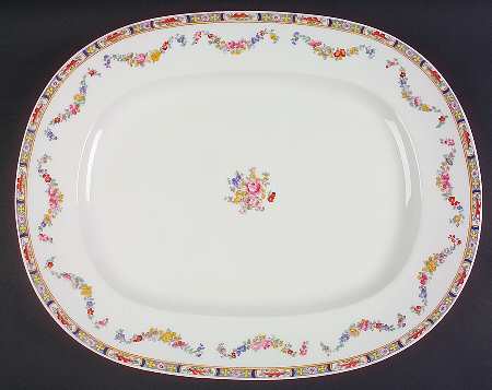 Minton Rose (Older, Smooth) 18" Rectangular Serving Platter