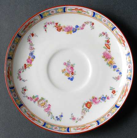 Minton Rose (Older, Smooth) Saucer for Flat Cup