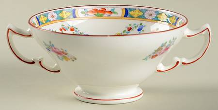 Minton Rose (Older, Smooth) Footed Bouillon Cup