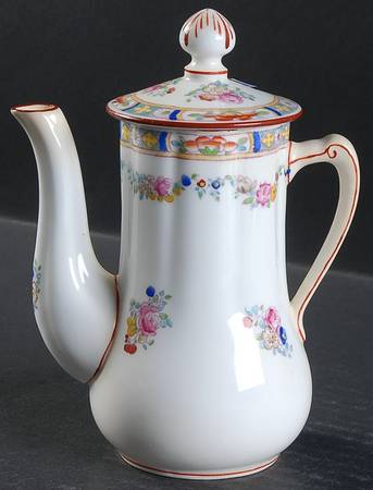 Minton Rose (Older, Smooth) Individual Coffee Pot & Lid