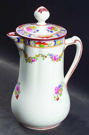Minton Rose (Older, Scaloped) Hot Water Jug & Lid