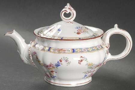 Minton Rose (Older, Scaloped) Teapot & Lid