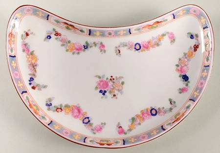 Minton Rose (Newer, Smooth) Crescent Salad Plate