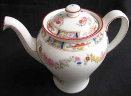 Minton Rose (Newer, Smooth) Mini Coffee Pot & Lid