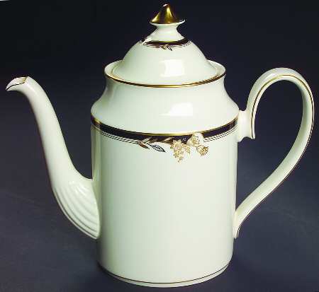 Newbury Black Band Newer Coffee Pot & Lid