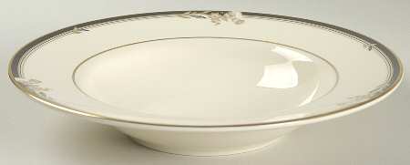 Newbury Black Band Newer Rim Soup Bowl