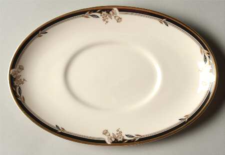 Newbury Black Band Newer Underplate for Gravy Boat