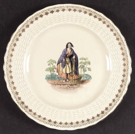 Old London Cries Luncheon Plate