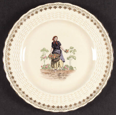 Old London Cries Luncheon Plate